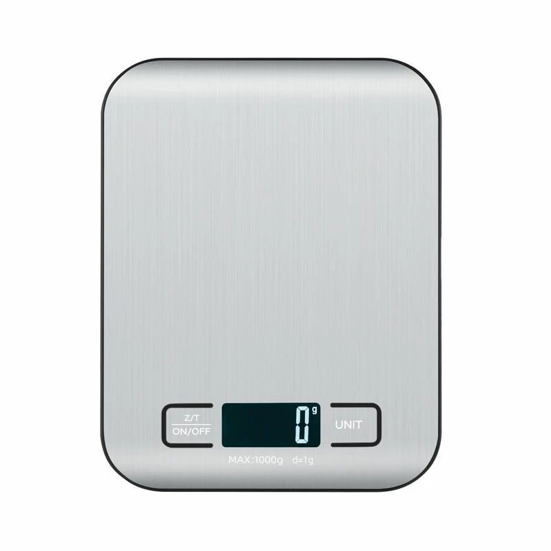 5KG/10KG Ultra-Accurate Stainless Steel LCD Kitchen Scale Digital Food Weighing Device with High Precision Tare Function and Multi Measurement Units for Diet Control Postal Use (image for) 5KG/10KG Ultra-Accurate Stainless Steel LCD Kitchen Scale Digital Food Weighing Device with High Precision Tare Function and Multi Measurement Units for Diet Control Postal Use
